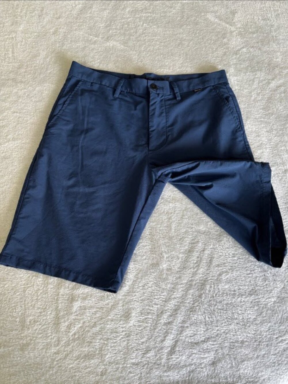 Hurley Men’s Navy Casual Chino Flat Front Shorts Size 31 EUC